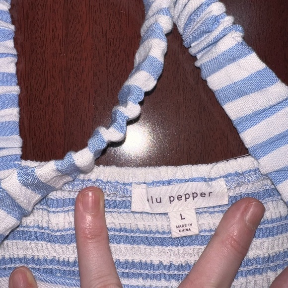 STRIPE TIE DETAIL SLEEVELESS TIERED MIDI DRESS - Picture 4 of 6